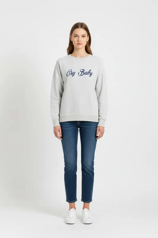 Sweatshirt Gris clair - Taille L/40