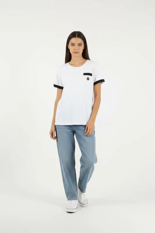 T-shirt Blanc et Noir - Taille XXL/44