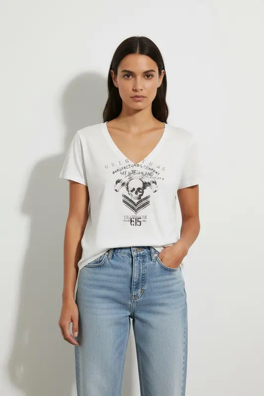 T-shirt blanc - Taille XL/42