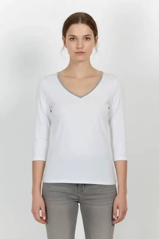 T-shirt blanc - Taille XS/34