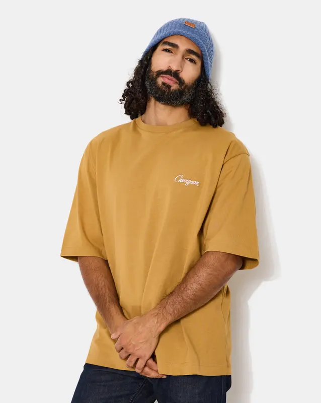 T-SHIRT CITY TEE OVERSIZE OCRE