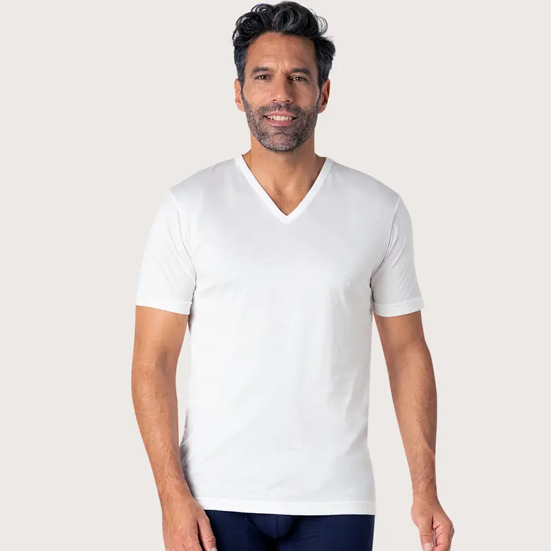 T-shirt col V coton Luxor Eminence