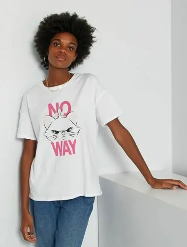 T-shirt Disney Marie Aristochats Femme