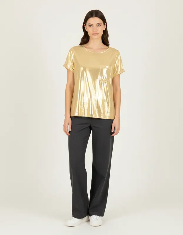 T-shirt doré - Taille S/36