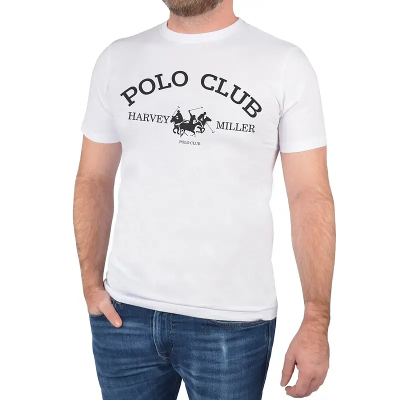 T-shirt Harvey Miller Polo Club Blanc