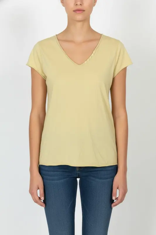 T-shirt Jaune - Taille M/38