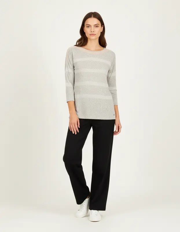 T-shirt manches longues gris - Taille S/36