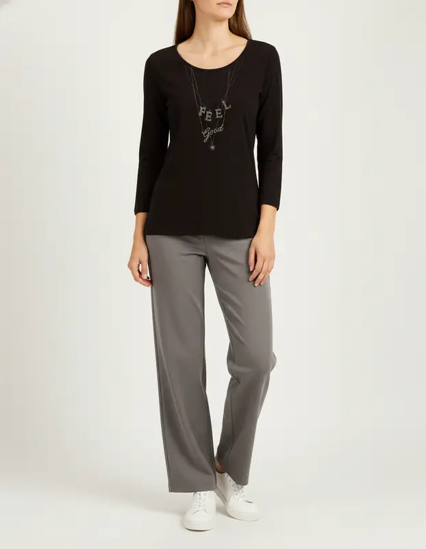 T-shirt manches longues noir - Taille S/36