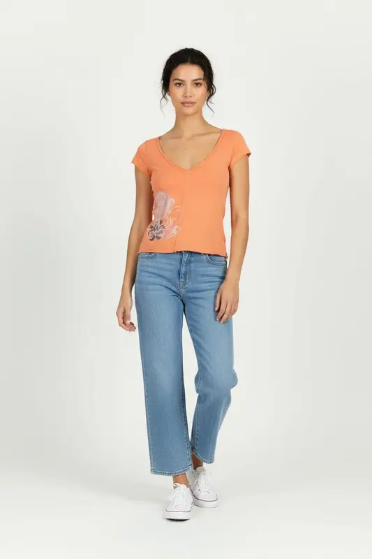 T-shirt Orange - Taille S/36