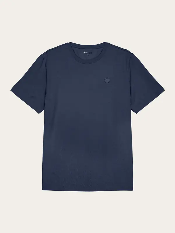 T-shirt régular fit avec badge - Insigna Blue melange