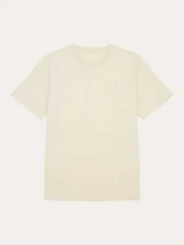 T-shirt régular fit avec badge - Light feather gray