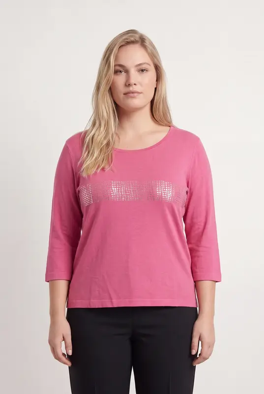 T-shirt Rose - Taille XXXL/46