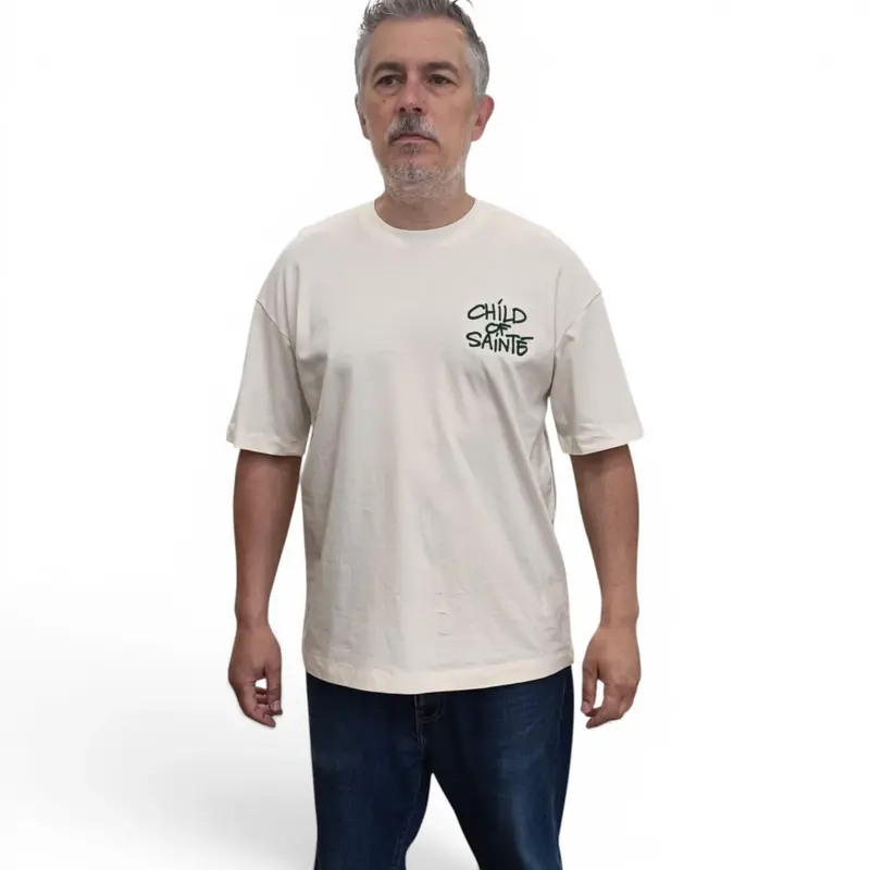 T Shirt Saint-Etienne Child Of Sainté 3D EMB COS S/S T Coconut Milk