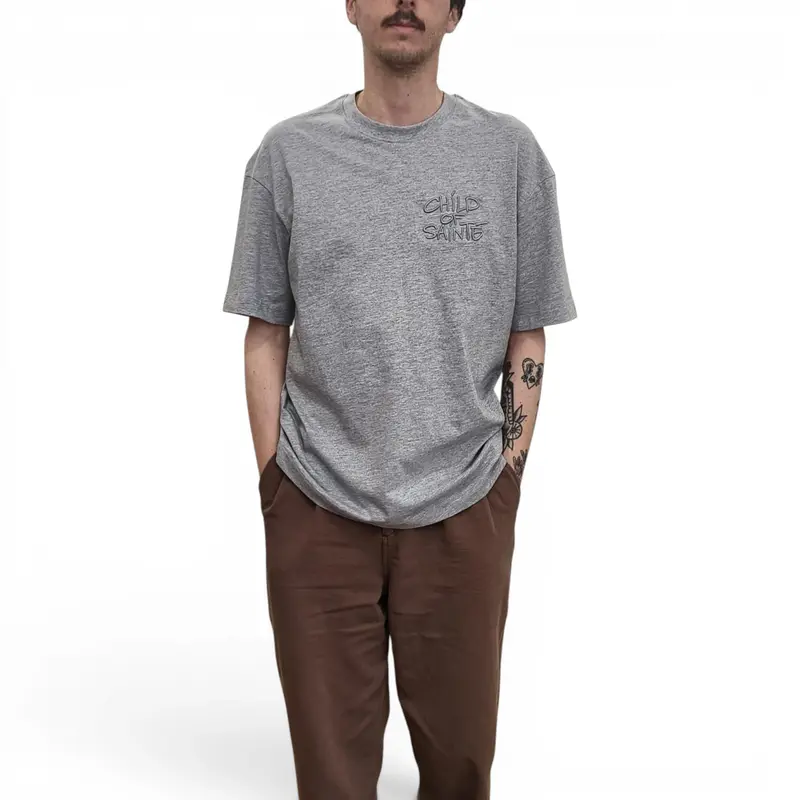 T Shirt Saint-Etienne Child Of Sainté 3D EMB COS S/S TEE Ash Grey
