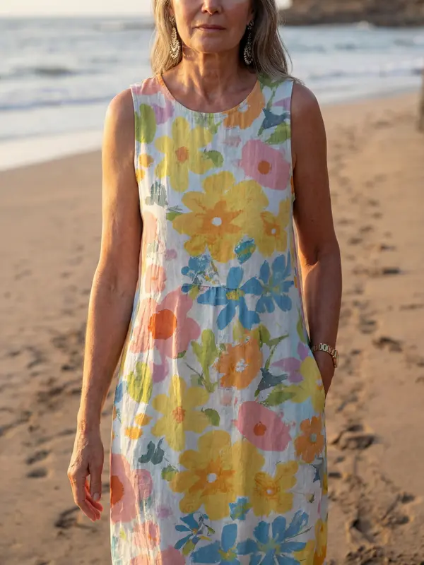 Talia - Robe Midi Texturée