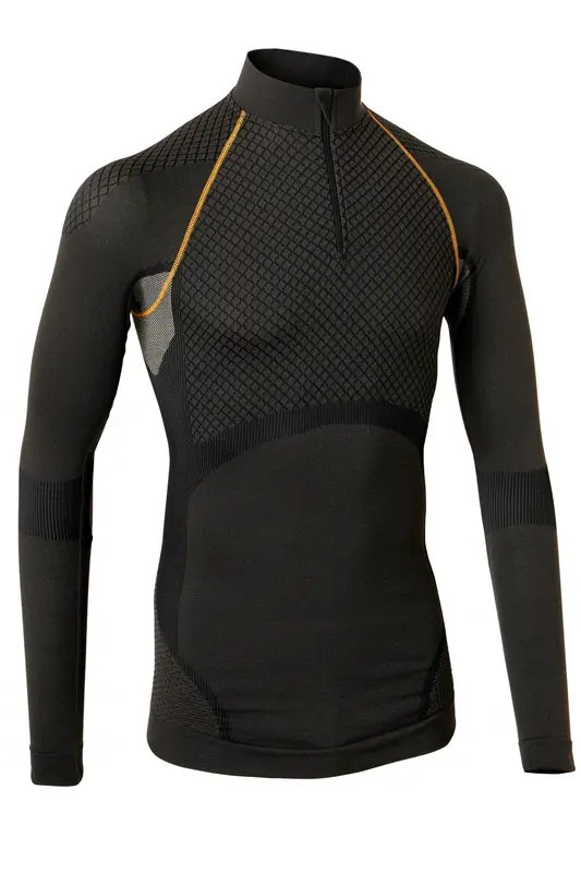 Tee-shirt Activ Body col zippé montant Manches Longues Froid Dynamique Classe 3 (homme) Thermolactyl DAMART PRO