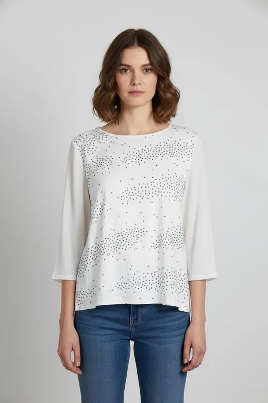 Tee-shirt Blanc et Noir - Taille XL/42 - imparfaites