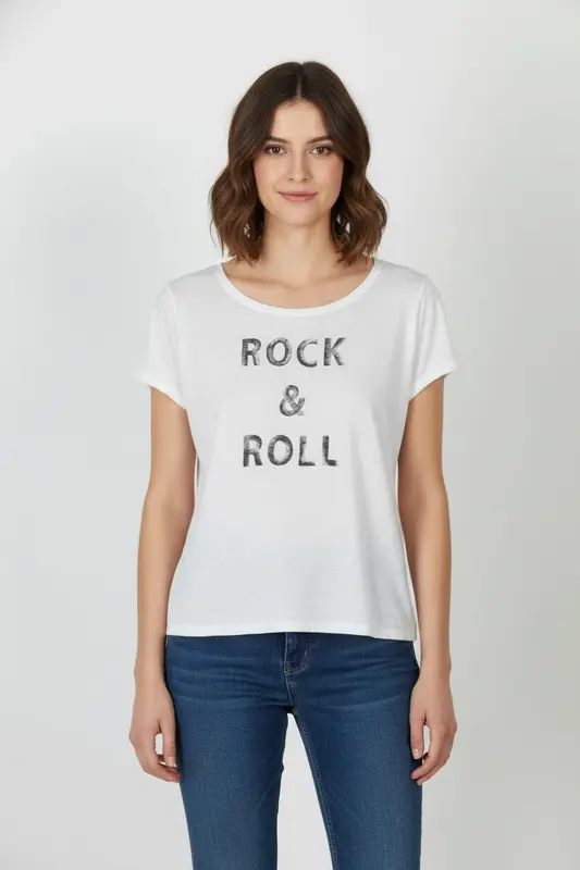 Tee-shirt Blanc - Taille M/38 - imparfaites