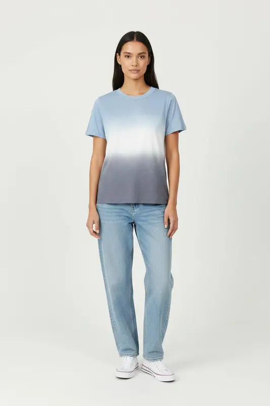 Tee-shirt Bleu et Gris - Taille M/38