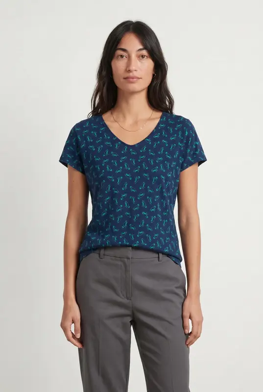 Tee-shirt Bleu et Vert - Taille M/38