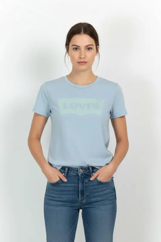 Tee-shirt Bleu - Taille M/38 - imparfaites