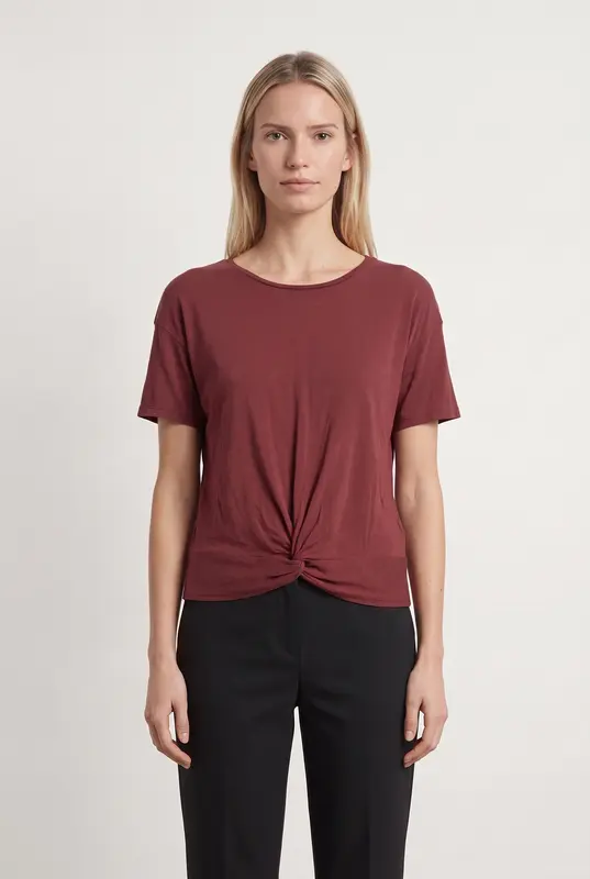 Tee-shirt Bordeaux - Taille M/38