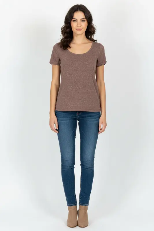 Tee-shirt Bordeaux - Taille S/36