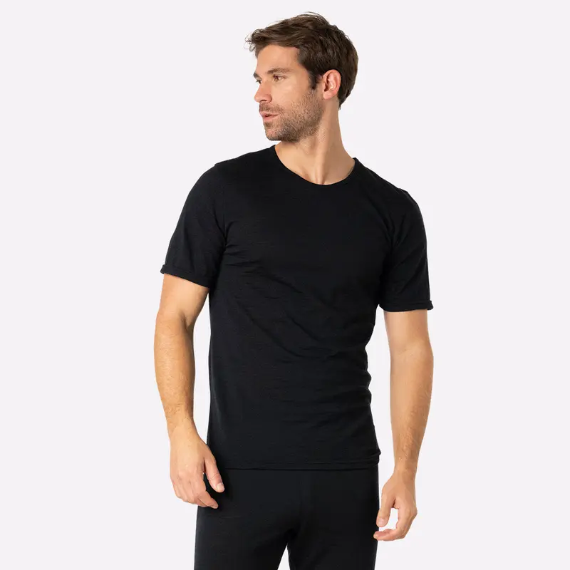 Tee-shirt col rond manches courtes homme Ligne Chaude Merinos Eminence