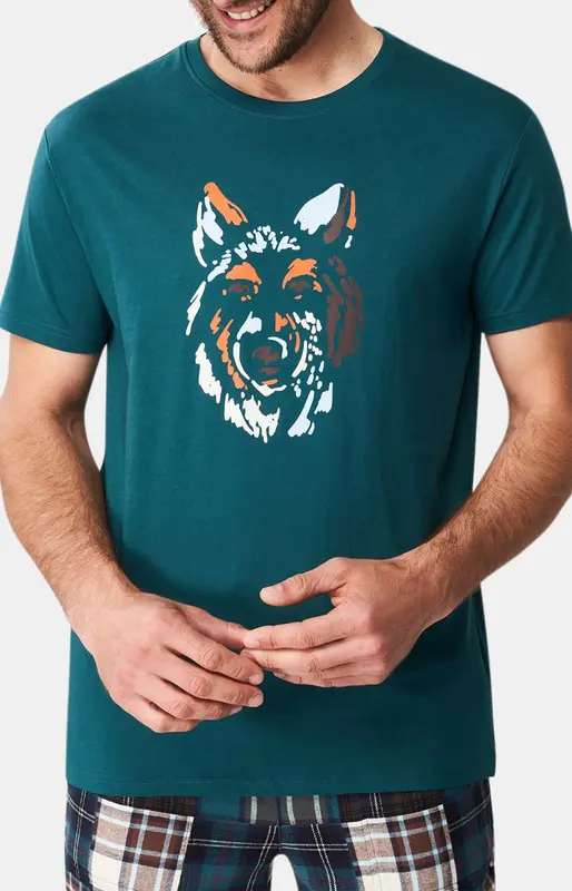 Tee-shirt en jersey de coton léger - Jeune Loup