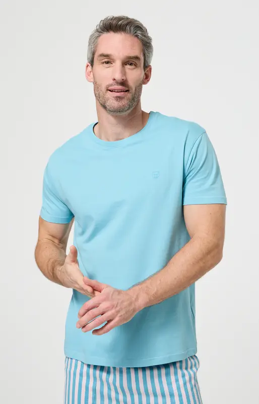 Tee-shirt en jersey de coton léger - Pacifique