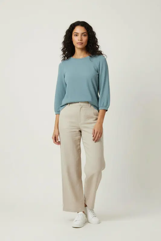 Tee-shirt Manches Longues Bleu - Taille S/36