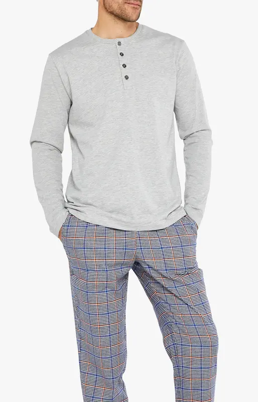 Tee-shirt manches longues Coton - Gris