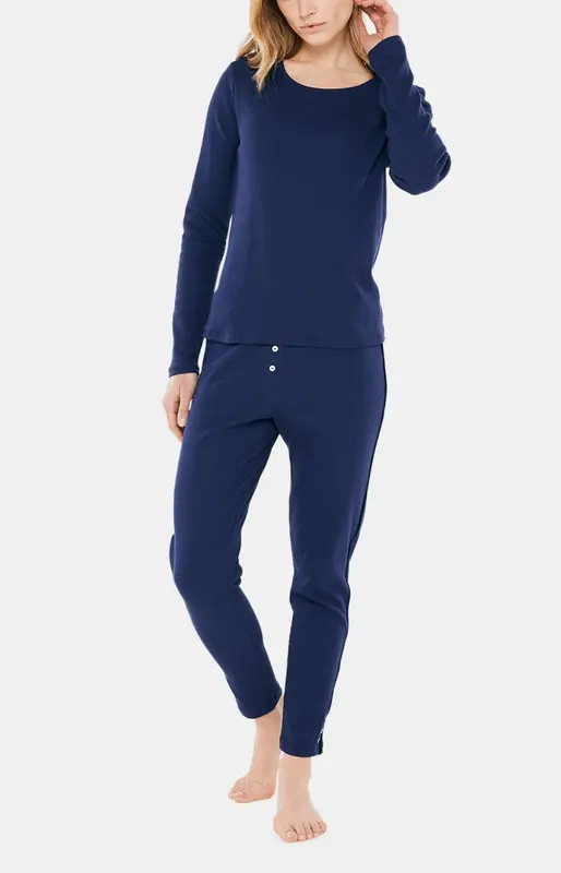 Tee-Shirt manches longues Coton - Marine