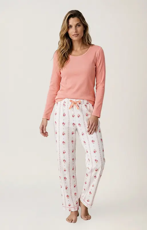 Tee-shirt manches longues en jersey de coton et modal - Coralie