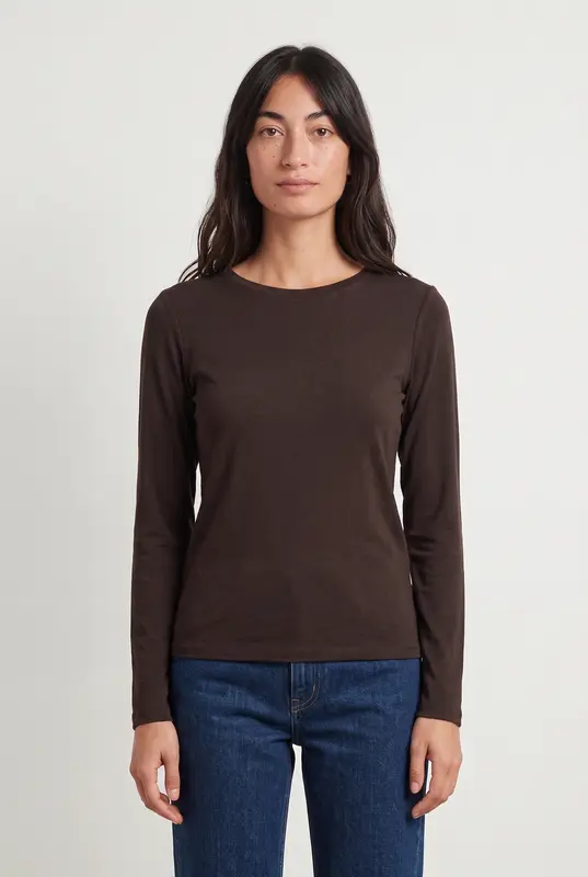 Tee-shirt manches longues Marron - Taille M/38