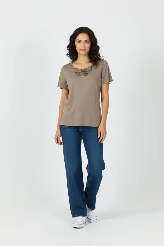 Tee-shirt Marron - Taille S/36