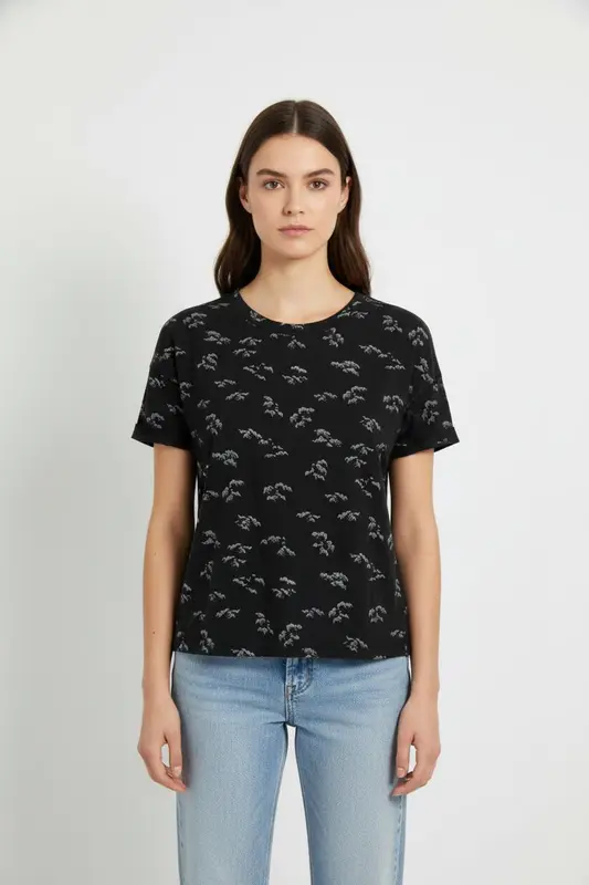 Tee-shirt Noir et Gris - Taille XS/34