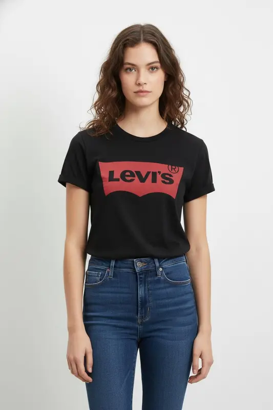 Tee-shirt Noir et Rouge - Taille S/36