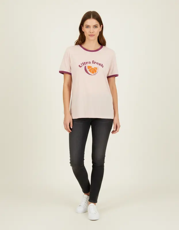 Tee-shirt Rose et Violet - Taille S/36
