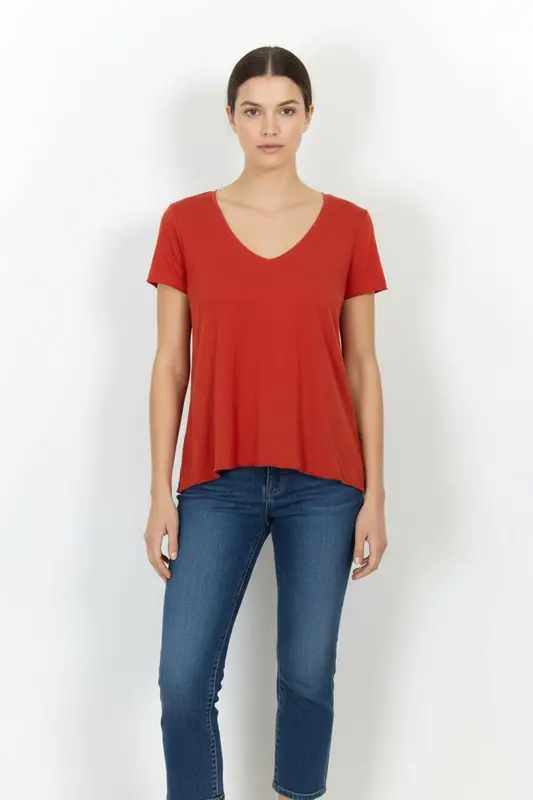 Tee-shirt Rouge - Taille S/36