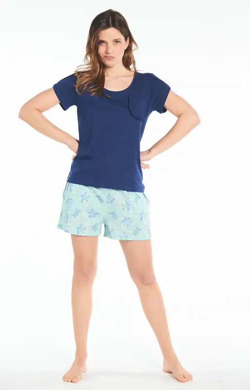 Tee Shirt Uni - Marine