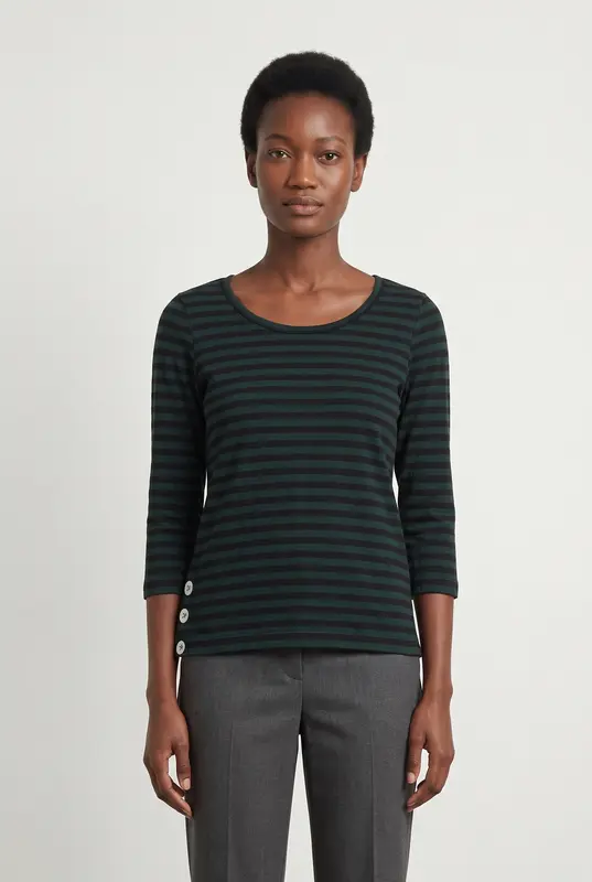 Tee-shirt Vert et Noir - Taille M/38