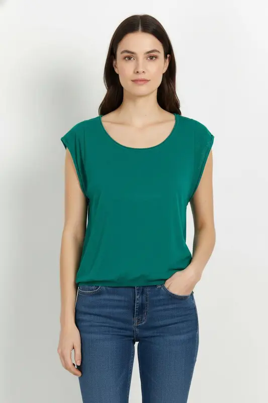 Tee-shirt Vert - Taille L/40 - imparfaites