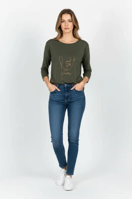 Tee-shirt Vert - Taille XS/34