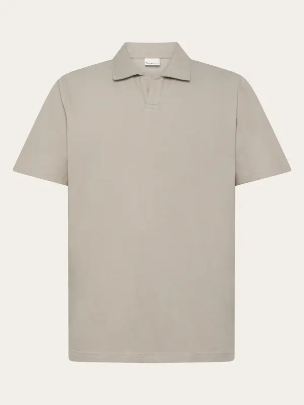 Terry polo - Light feather gray