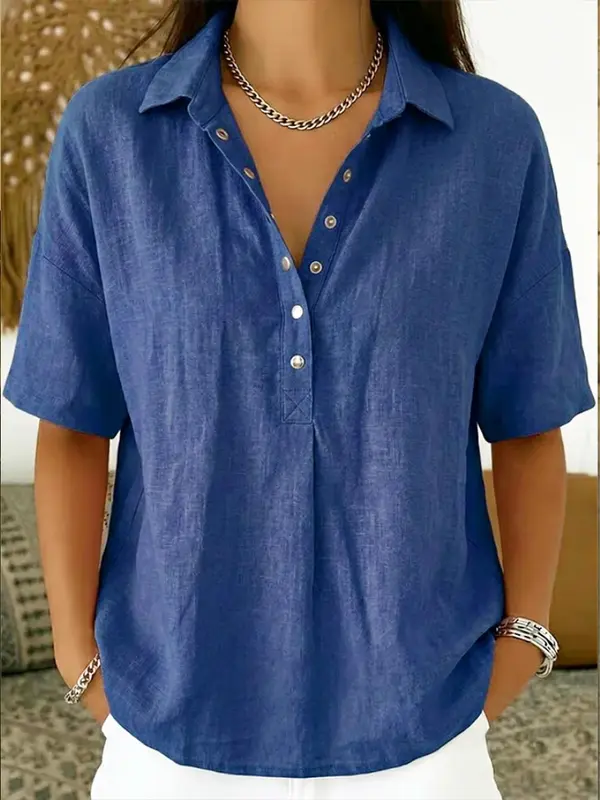Tessa - Blouse Décontractée en Coton