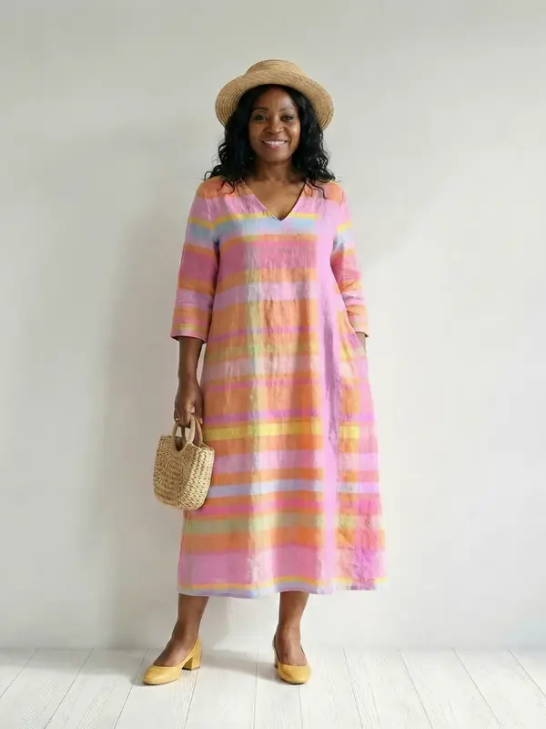 Tessa - Robe Midi Décontractée