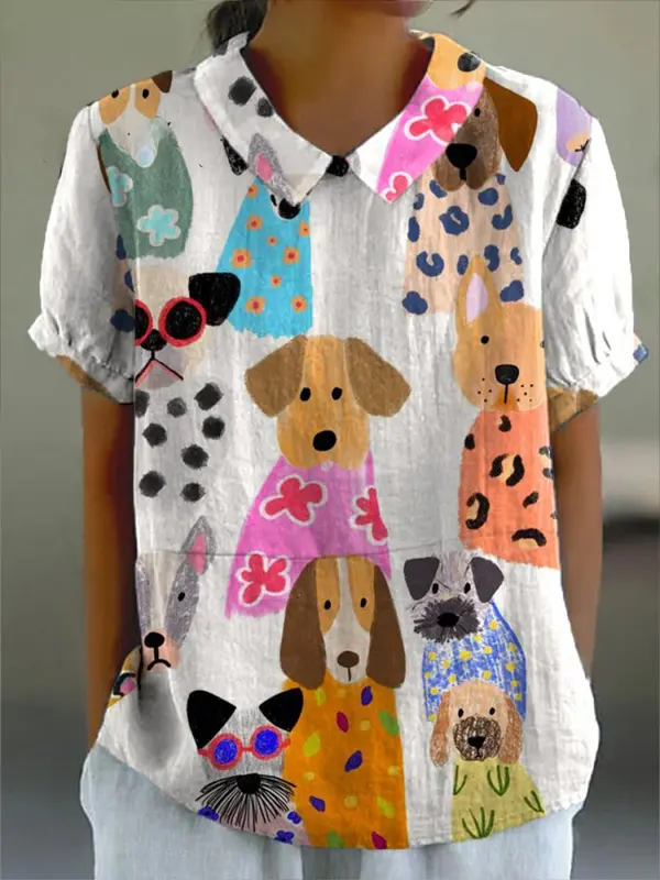 Tilly - Chemise Amusante de Chiens