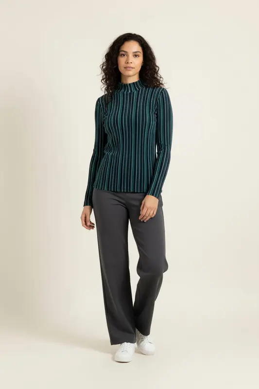 Top Bleu et Noir - Taille L/40