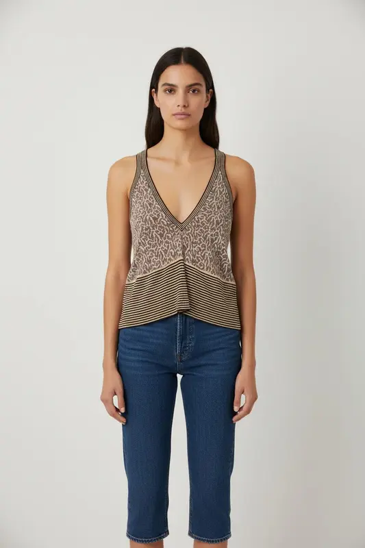 Top Multicolore - Taille L/40